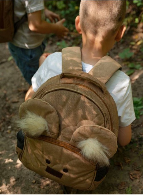 Kinder Hop Caramel Teddy In Clouds Travel Bear Children's Backpack