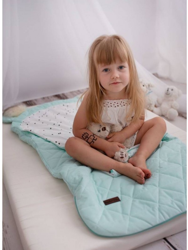 Kinder Hop Dream Catcher (Light) sleeping bag Triangles Aquamarine - 145x70 cm