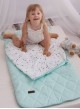 Kinder Hop Dream Catcher (Light) sleeping bag Triangles Aquamarine - 145x70 cm