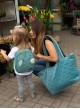 Plecak dziecięcy Kinder Hop Travel Bear (Mini) Leaves Ocean Green