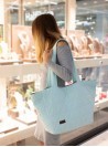 Torba Kinder Hop Shopper Triangles Aquamarine