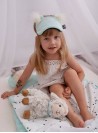 Opaska na oczy/do spania Kinder Hop Dreamy Bear (Mini) Triangles Aquamarine