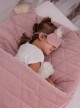 Opaska na oczy/do spania Kinder Hop Dreamy Bear (Mini) Triangles Pink