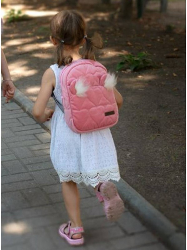 Plecak dziecięcy Kinder Hop Travel Bear (Mini) Hearts Strawberry