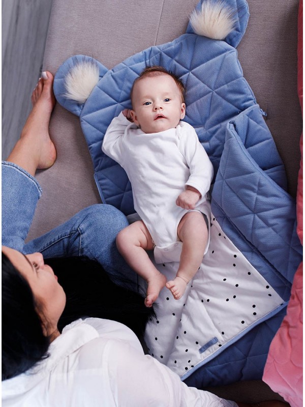 Śpiworek niemowlęcy Dream Catcher Triangles Jeans 6in1 80x45 cm