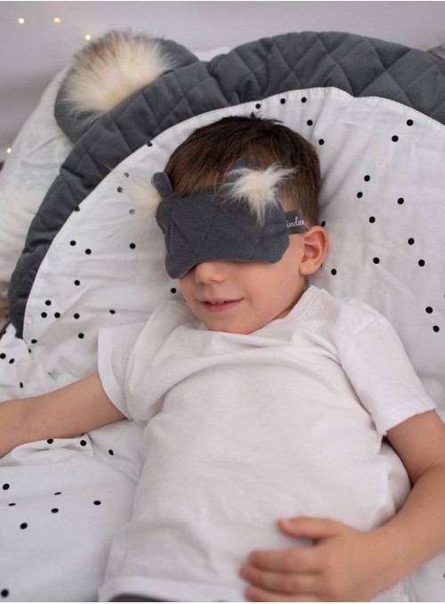 Kinder Hop Graphite Diamonds Dreamy Bear (Mini) eye mask/sleeping mask