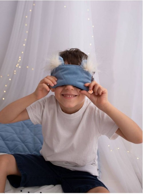 Opaska na oczy/do spania Kinder Hop Dreamy Bear (Mini) Triangles Jeans