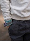 Reflective wristband Flash Leaves Ocean Green