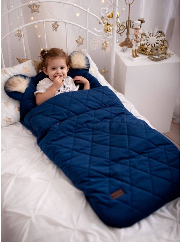 Kinder Hop Dream Catcher sleeping bag Big Diamonds Deep Blue - 120x60 cm