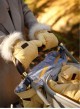 Muff&Go Stroller Mittens Kinder Hop Triangles Mustard