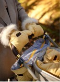 Muff&Go Stroller Mittens Kinder Hop Triangles Mustard