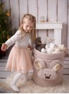 Kosz na zabawki Teddy Vanilla Cream