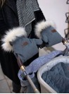 Rękawice do wózka Kinder Hop Muff&Go Graphite Diamonds