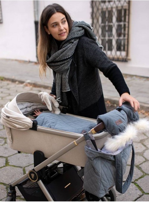 Śpiworek niemowlęcy Dream Catcher Graphite Diamonds 6in1 z otworami na pasy 80x45 cm