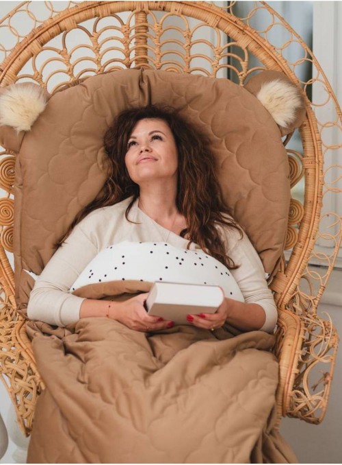 Śpiworek Kinder Hop Dream Catcher Caramel Teddy in Clouds - 200x85 cm