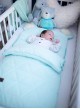 Śpiworek niemowlęcy Dream Catcher Triangles Aquamarine 6in1bez otworów na pasy 80x45 cm