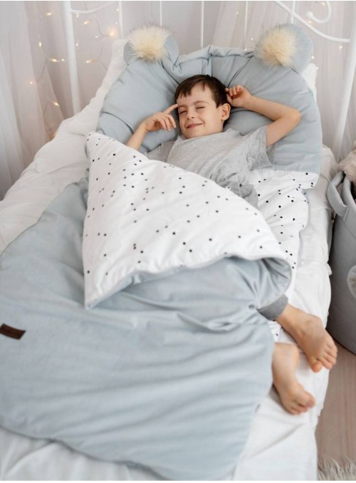 Śpiworek Kinder Hop Dream Catcher Triangles Light Grey 120x60 cm