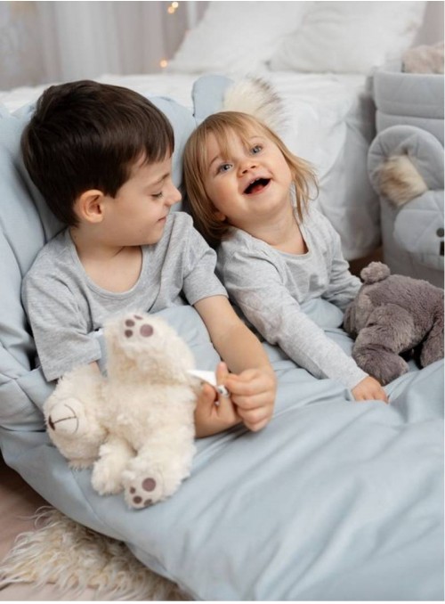 Śpiworek Kinder Hop Dream Catcher Triangles Light Grey 120x60 cm