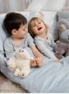 Śpiworek Kinder Hop Dream Catcher Triangles Light Grey 120x60 cm