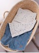 Velvet Light Jeans baby pillow - 25 x 35 cm