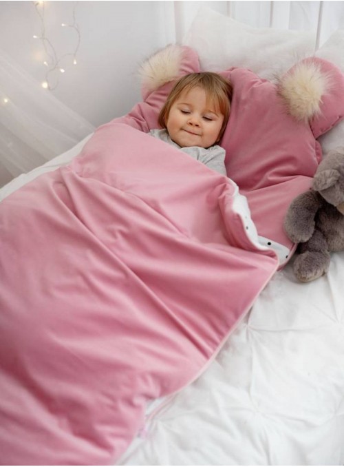 Śpiworek Kinder Hop Dream Catcher Triangles Light Grey 120x60 cm