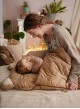 Śpiworek niemowlęcy Dream Catcher Caramel Teddy in Clouds 6in1 bez otworów na pasy 80x45 cm