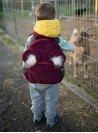 Plecak dziecięcy Kinder Hop Travel Bear Stars Maroon