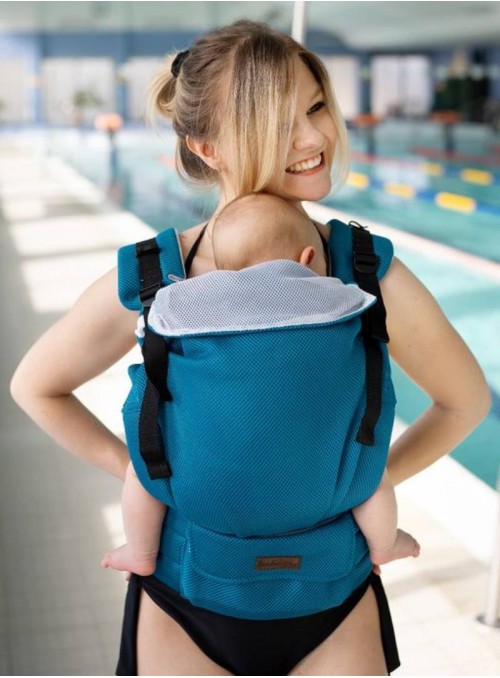 Kinder Hop Mesh Airy Water Carrier: Deep Turquoise