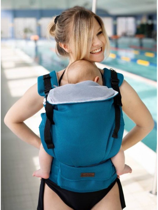 Kinder Hop Mesh Airy Water Carrier: Deep Turquoise