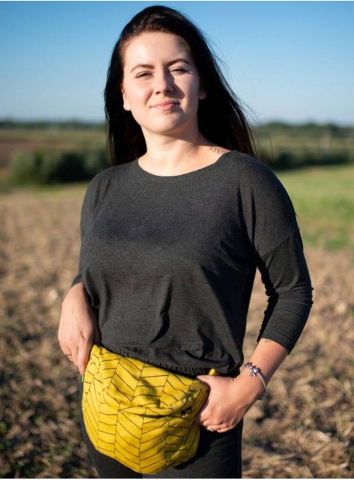 Waist Bag Big Herringbone yellow