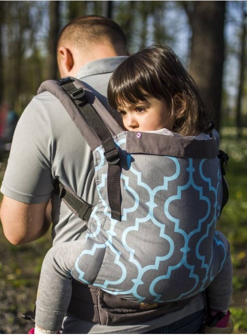 Adjustable Baby Carrier Grow Up: Geometric Turquoise