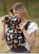 Adjustable Baby Carrier Grow Up: Cats on black