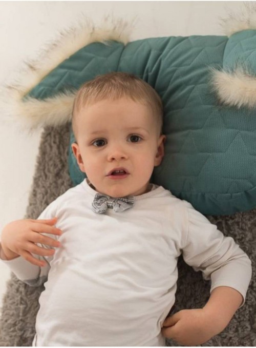 Poduszka-aniołek Leaves Ocean Green