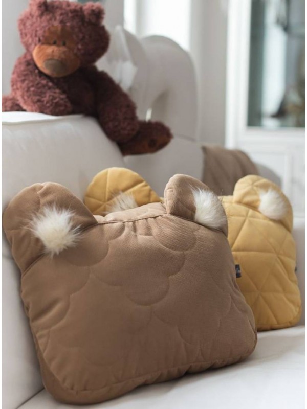 Pillow-Teddy Bear Caramel Teddy in Clouds