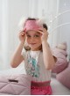 Opaska na oczy/do spania Kinder Hop Dreamy Bear (Mini) Triangles Pink