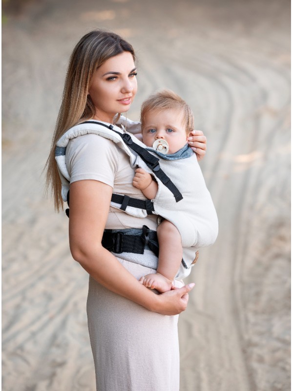 Nosidełko regulowane Grow Up Wrap: My Angels First Woven Natural, 100% bawełna