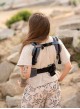 Adjustable Baby Carrier Grow Up Wrap: Blue Cobweb Summer