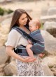 Adjustable Baby Carrier Grow Up Wrap: Blue Cobweb Summer