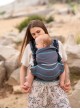 Adjustable Baby Carrier Grow Up Wrap: Blue Cobweb Summer