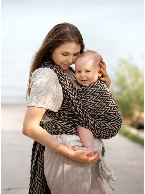 Woven wrap for baby Unisex, 100% cotton, jacquard