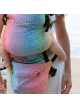 Adjustable Baby Carrier Multi Size: Little Hearts Rainbow, 100% cotton, jacquard