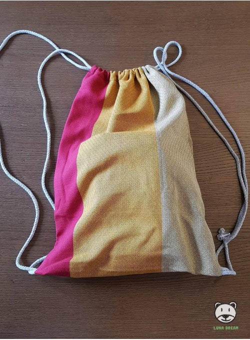 SACKPACK FOR WRAP - RAINBOW 100% Cotton, size 31cm x 43cm