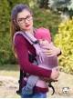 Adjustable Baby Carrier Multi Size:: Ombre (grid), 100% cotton, weave cross twill