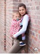 Adjustable Baby Carrier Multi Size: Mitsu Red, 100% cotton, jacquard