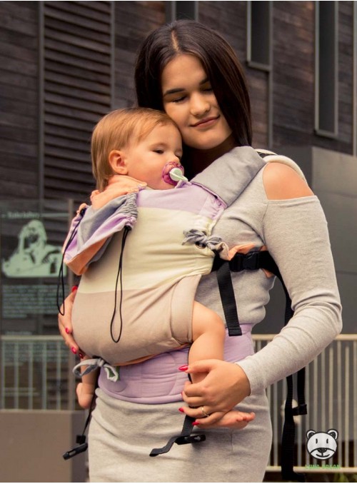 Adjustable Baby Carrier Multi Size:: Spring pastel, 100% cotton, weave cross twill