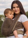 LITTLE HEARTS (gold) - 95% Bawełna, 5% Lurex, splot żakardowy