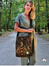 Panama bag Luna Black and Gold