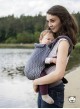 Adjustable Baby Carrier Grow Up Wrap: Herringbone grey