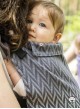 Adjustable Baby Carrier Grow Up Wrap: Herringbone grey