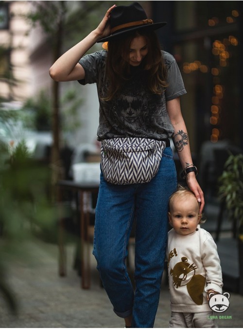 Saszetka biodrowa Herringbone mono